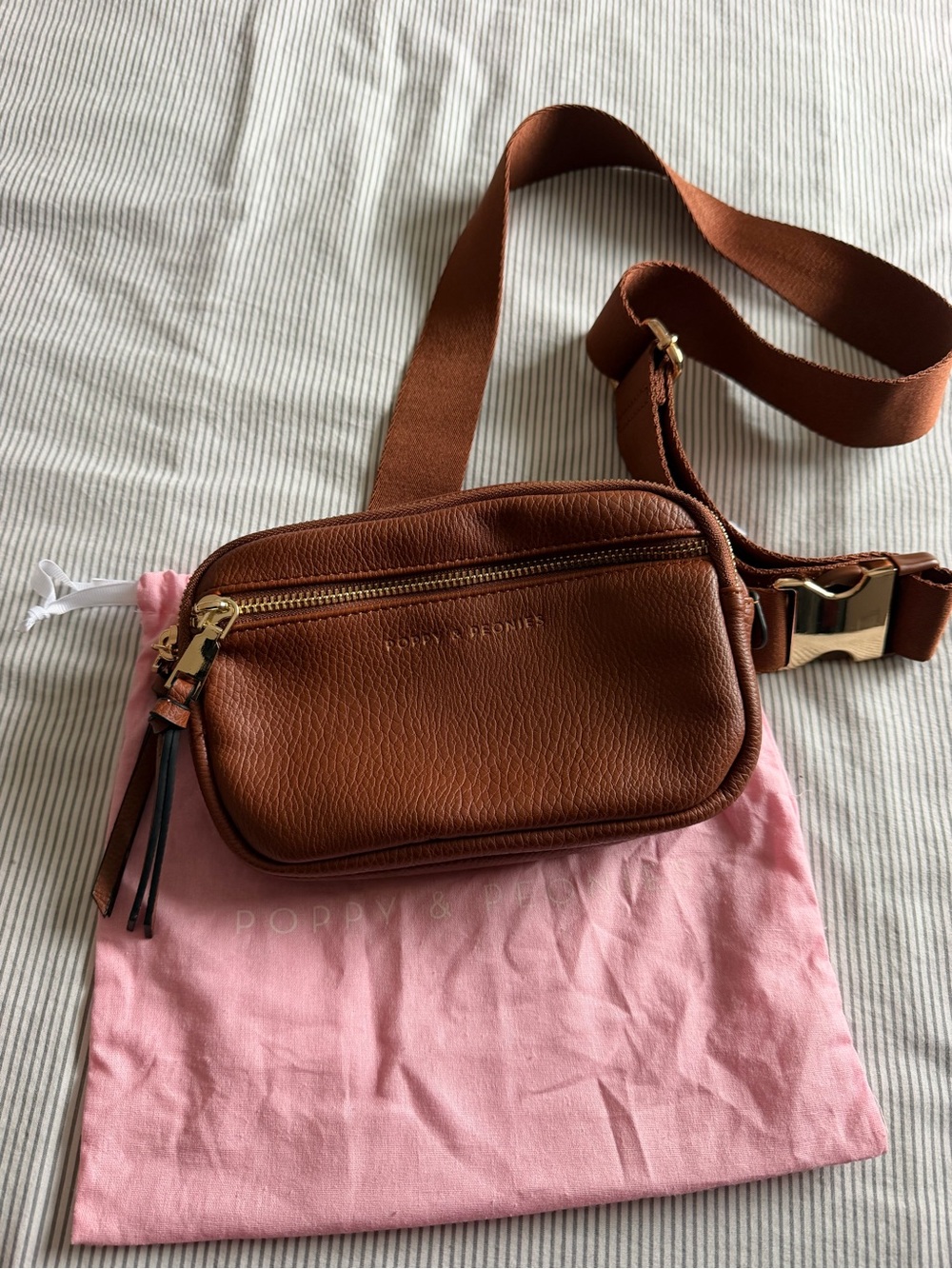 Poppy & Peonies Belt Bag - Chestnut